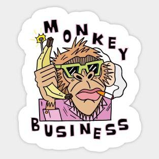 MONKEY BUSINESS Sticker